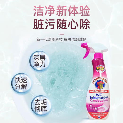 CHANTECLAIR大公鸡管家马桶清洁剂 625ml（ 除垢款/漂白款） 商品图1