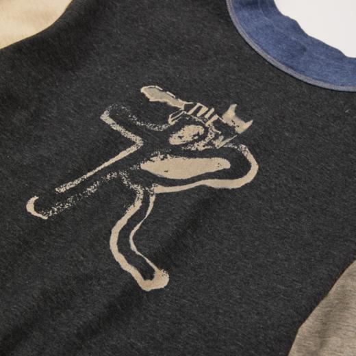 ROMI STUDIO"美式复古"色纺花纱撞色印花圆领套头卫衣 RWCASY6510 商品图3