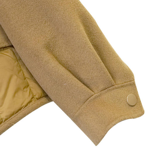 VIVIAN LIU薇薇安刘TD2418802春女装新款连帽毛呢拼接羽绒短外套 商品图3