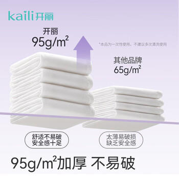 开丽（Kaili）一次性内裤女出差旅行孕产妇免洗纯棉内裤20条2XL码【 安全灭菌】 商品图1