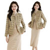 雀说新款时尚小香风外套女高级感气质百搭粗花呢短款长袖上衣AL8889 商品缩略图4