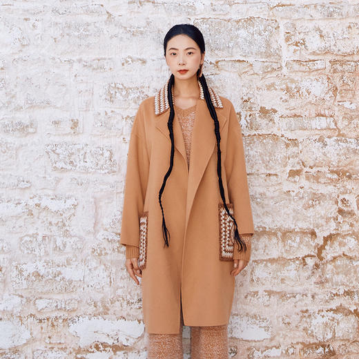 羊绒藏式大衣  SJF97W360N 商品图3