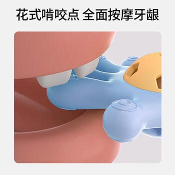 小魔婴儿玩具手摇铃牙胶0-6个月新生儿抓握训练玩具可啃咬 商品图0