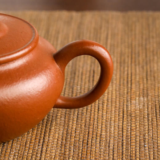 尹家骥全手工原矿朱泥大红袍汲直壶 约150cc 商品图4