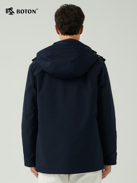 [一衣三穿]波顿男士秋冬季中长款易清洗可拆卸高端保暖风衣羽绒服MC820523 商品图1