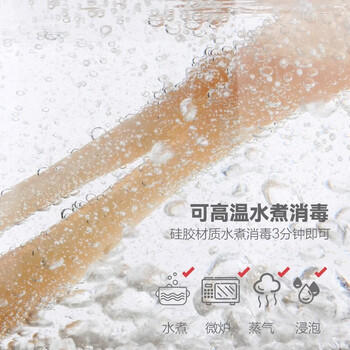 licheers硅胶勺婴儿辅食勺新生儿宝宝学吃饭喂水喂奶勺子儿童软头勺餐具 商品图2