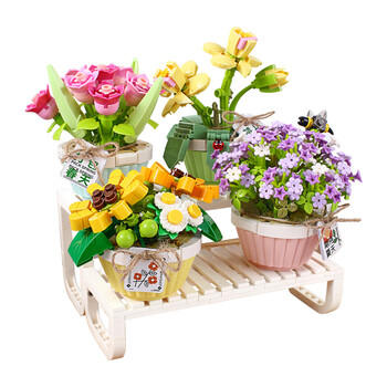 俐智（Loz）积木花拼装模型拼插永生花束送女友母亲节礼物生日礼物1674初夏 商品图1