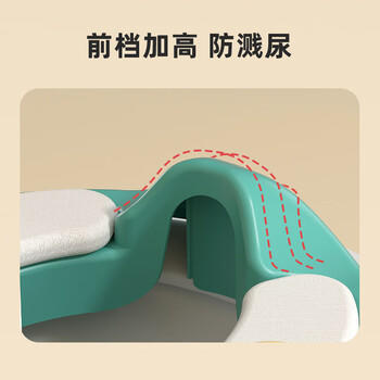 元气贝比（YUANQIBEIBI）儿童马桶圈坐便器软垫男女宝宝马桶垫婴儿坐便圈小孩尿盆 森林绿 商品图0