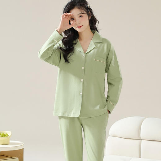 【春夏 男女款家居服套装】天竹纤维  柔软舒适  凉感抑菌 会呼吸的家居服 多个颜色可选 商品图4