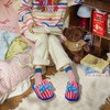 【36-40码】女士冬季新款暖冬彩条幸运毛绒居家室内女款棉拖鞋保暖撞色拖鞋【9912】 商品缩略图3