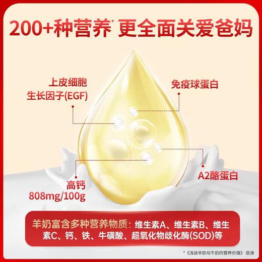 臻牧无蔗糖高钙中老年羊奶粉盒装400g(25g*16条) 商品图3