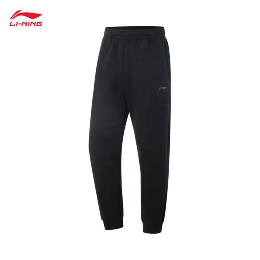 李宁男子2025春季束脚宽松健身运动裤卫裤AKLV141-1 商品图0