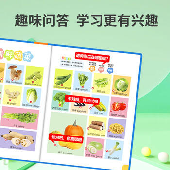 Kidssparkle孩一百会说话的早教有声书0-8岁宝宝手指点读书发声书儿童玩具生日礼物 商品图1