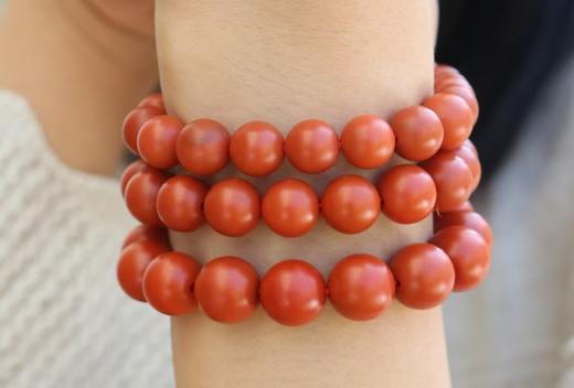 【保山南红】   项链/手串/戒指/耳坠可选 原矿无胶 天地生赤玉 商品图13