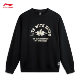 李宁男子2025套头运动卫衣AWDV195-5