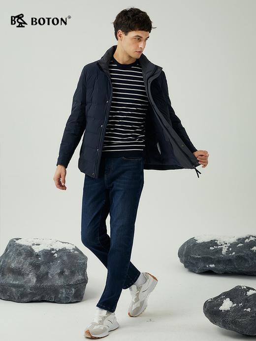 [弹力舒适]波顿男士冬季休闲灵活合身立领白鸭绒常规款羽绒服MC818523 商品图3