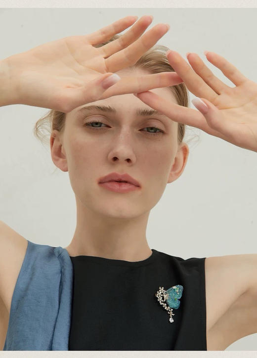 【团购】she”s 新推 斑斓蝶梦 新国风刺绣饰品 胸针 商品图7