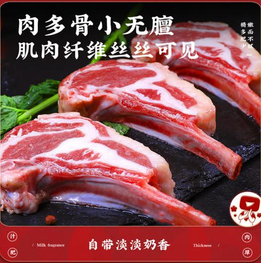【华牧鲜】宁夏盐池滩羊 原切羊排羊肉块羔羊排羊小排炖肉肉块生鲜炖煮烧烤 法切羊排2斤1kg 羔羊肉块2斤1kg 商品图11