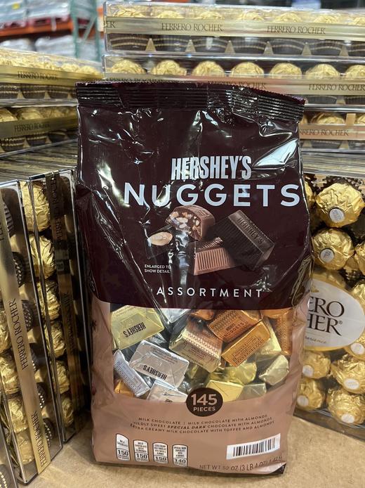 到手价288元 Hersheys好时金银砖牛奶巧克力1470克 美国代购，无中文标签，介意慎拍 商品图4