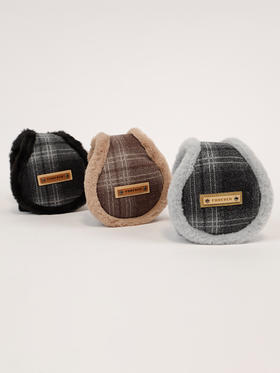 简约格纹耳捂-纪念日百货门店同款165843591