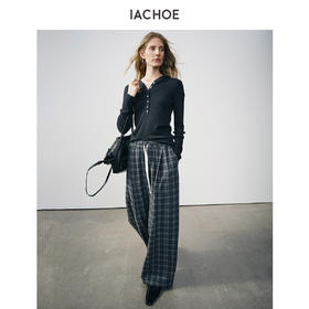 棉仓3661505013-全羊毛连帽毛衣