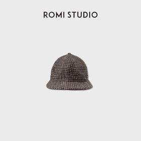 ROMI STUDIO“复古英伦”100%羊毛硬挺圆顶侦探渔夫帽 RWCWP36701