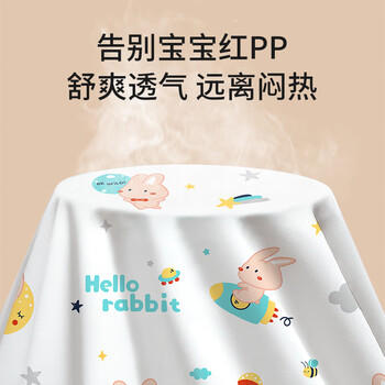 童葵（tongkui）隔尿垫大号可洗防水床单超大透气婴儿童防尿7A抗菌芭比兔150*200 商品图8
