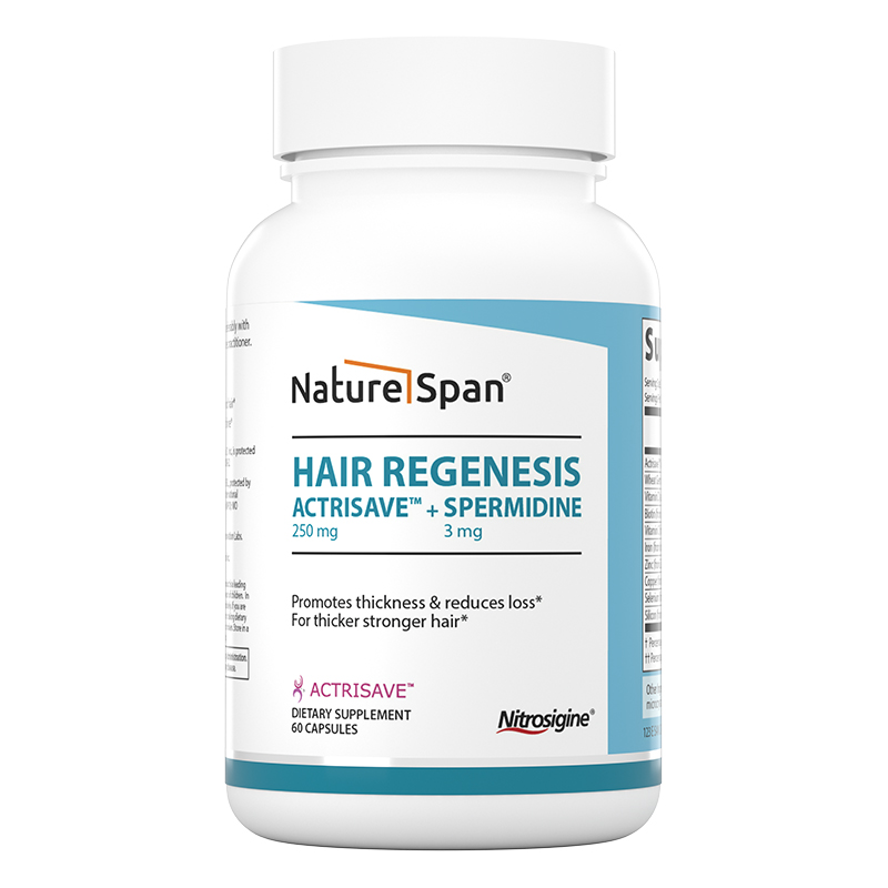 亚精胺头发配方ACTRISAVE™ 美国进口胶囊60粒/瓶NatureSpan倍能适