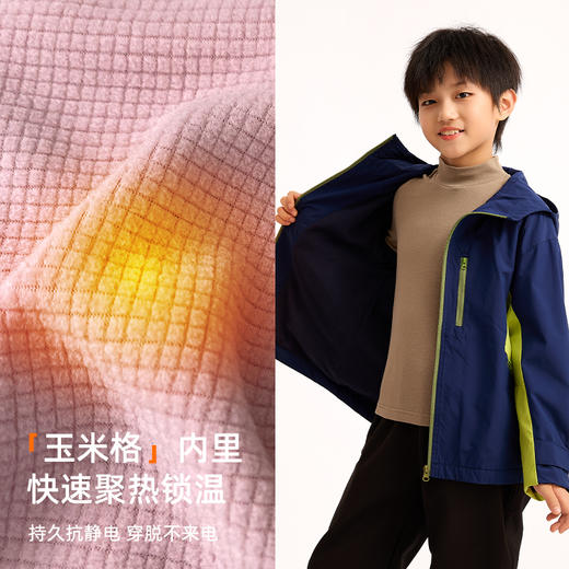 现货速发  龙之涵2025冬季新款山影户外加绒防风衣 商品图3