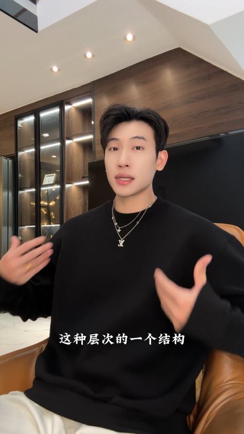 35521SDSA男士秋冬新款痞帅男装韩版简约纯色圆领卫衣宽松百搭时尚上衣 商品图0