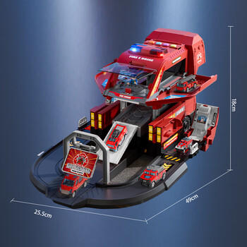 狂野骑士儿童玩具男孩变形轨道警车超大号玩具车模型3-6岁男女孩生日礼物 商品图4