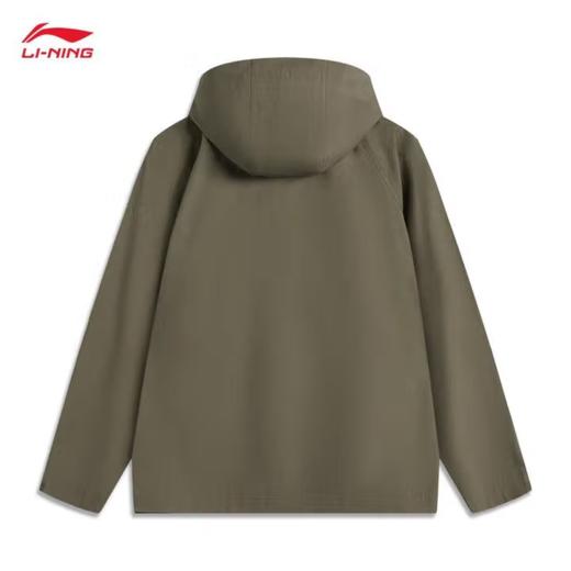 李宁男子2025春季秋连帽健身风衣运动外套AFDV187-3 商品图2