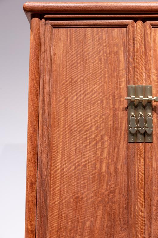 红桥红  家具严选  缅甸花梨（大果紫檀）【 125 明式素面 小圆角柜】 商品图2