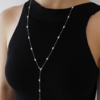 iKiCo循光拉丝豆豆长项链 商品缩略图0