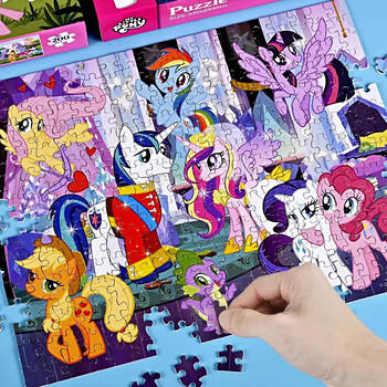 小马宝莉周边正版进阶拼图300粒-美好相伴儿童益智早教玩具生日马年礼物 商品图1