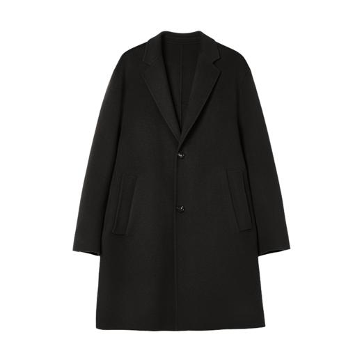 棉仓367823005-经典老钱风西装领中长款毛呢大衣 商品图2