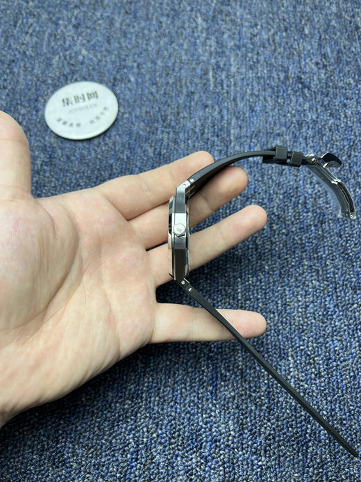 APS爱彼皇家橡树15400系列 蓝色盘 3120一体机 胶带款 男士腕表 商品图5