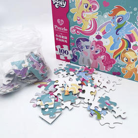 小马宝莉周边正版进阶拼图300粒-美好相伴儿童益智早教玩具生日马年礼物