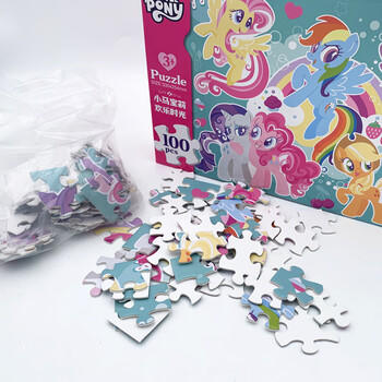 小马宝莉周边正版进阶拼图300粒-美好相伴儿童益智早教玩具生日马年礼物 商品图0
