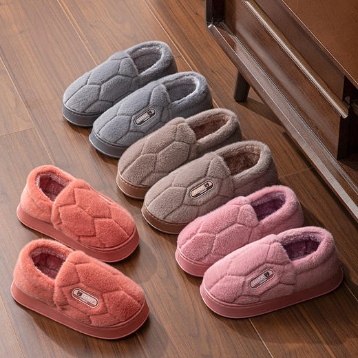 包跟秋冬季棉鞋特大码男女情侣EVA加厚底保暖棉拖鞋防滑耐磨 商品图1