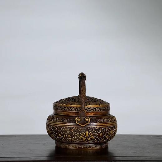 陈巧生制 缠枝莲宝相花手炉铜炉非遗高端香炉 商品图1
