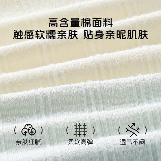 【10A级抑菌】5条装女士内裤舒适透气甜美蕾丝三角裤全棉裆D5611小花蓝调内裤 商品图3