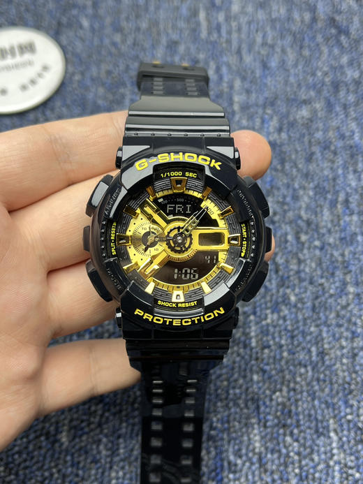 卡西欧G-SHOCK 黑金 男士腕表 商品图1