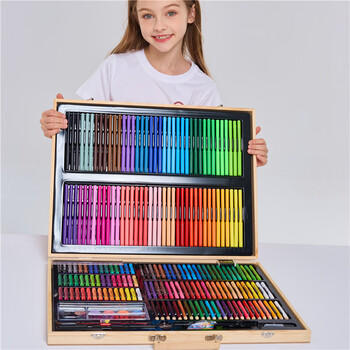 菲尚米GDUCK小黄鸭儿童绘画套装玩具3-6岁女孩生日新年礼物水彩笔礼盒 商品图6