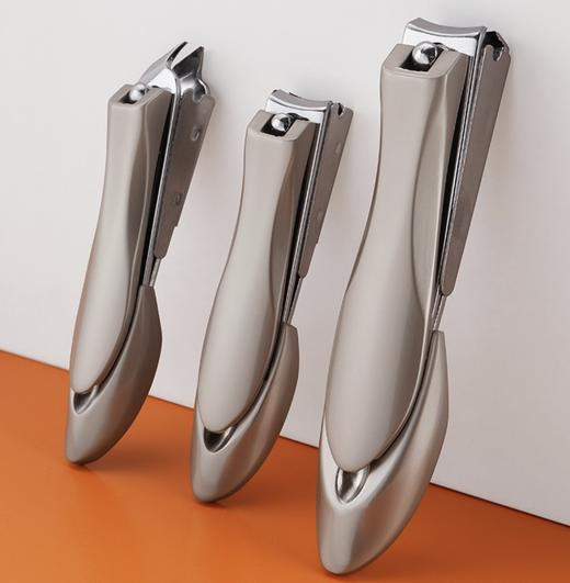 【浅幼 德系精工螳螂修甲套装】一套三只，不锈钢材质，刀锋如镜，削甲如泥 ，升级版防飞溅指甲钳套装~ 商品图7