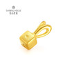 【定价黄金】【限时8折】【现货】钻石世家 兔Shining黄金系列·5D硬金吊坠 方糖兔吊坠 （约0.79克） 商品缩略图1