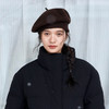 绽放JS154朵/秋冬羊毛防风挺阔有型绒感经典复古针织大款贝雷帽子 商品缩略图0