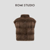 ROMI STUDIO北欧进口咖啡貂皮草马甲轻奢水貂皮毛一体 RWCWW85771 商品缩略图2