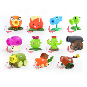 PLANTS VS ZOMBIES玩具全套可发射豌豆射手玩偶公仔新年礼物男孩生日6-10岁 商品图3
