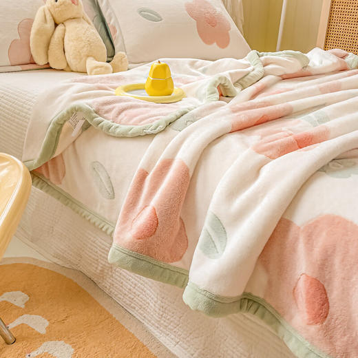 【A类母婴安全❗️雪花绒亲肤顺滑抗静电 高颜ins风】A 类加厚牛奶绒床单毛毯单件午休沙发盖毯保暖珊瑚法兰绒被。hb 商品图1